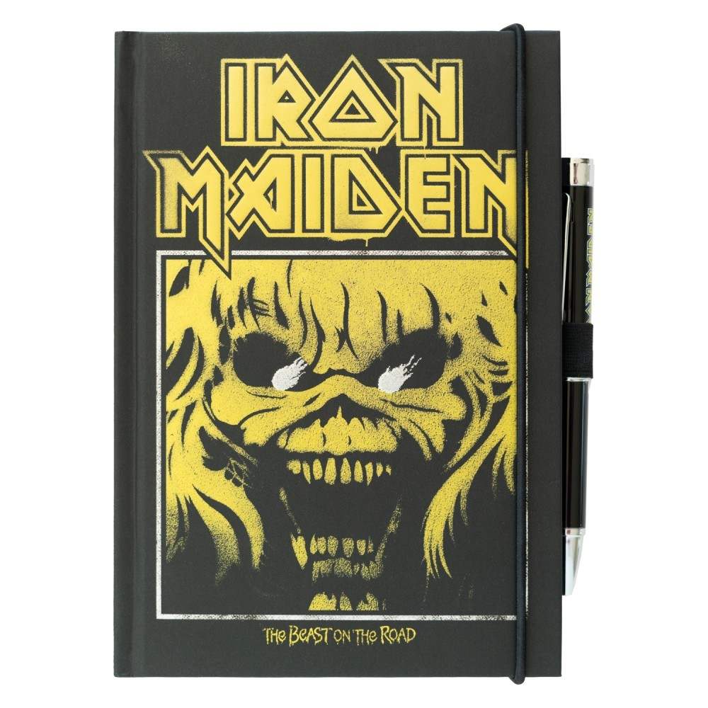 Grupo Erik Iron Maiden - Premium A5 With Projector Pen Carnet avec stylo - Multicolore